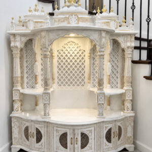 Modern White Temple With Doors for Home