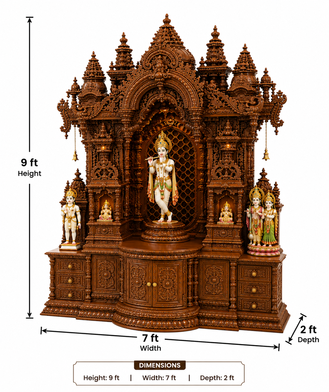 Big BAPS Shri Swaminarayan Mandir for Satsang Halls