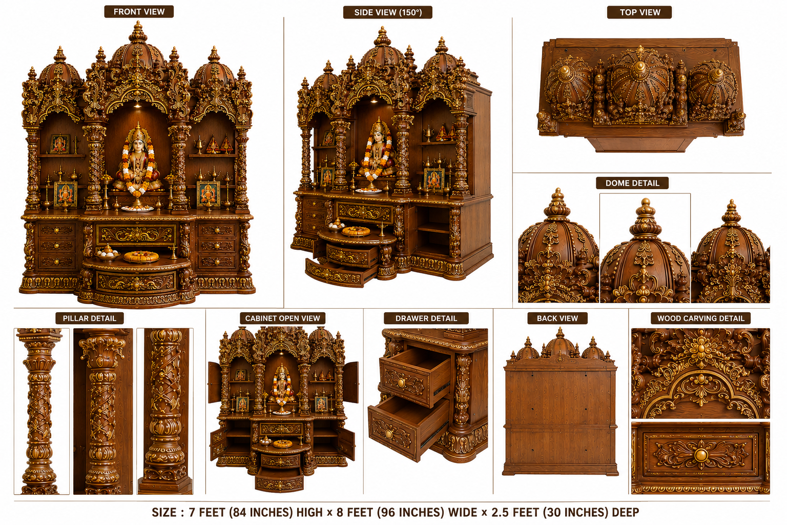 Big BAPS Shri Swaminarayan Mandir for Satsang Halls