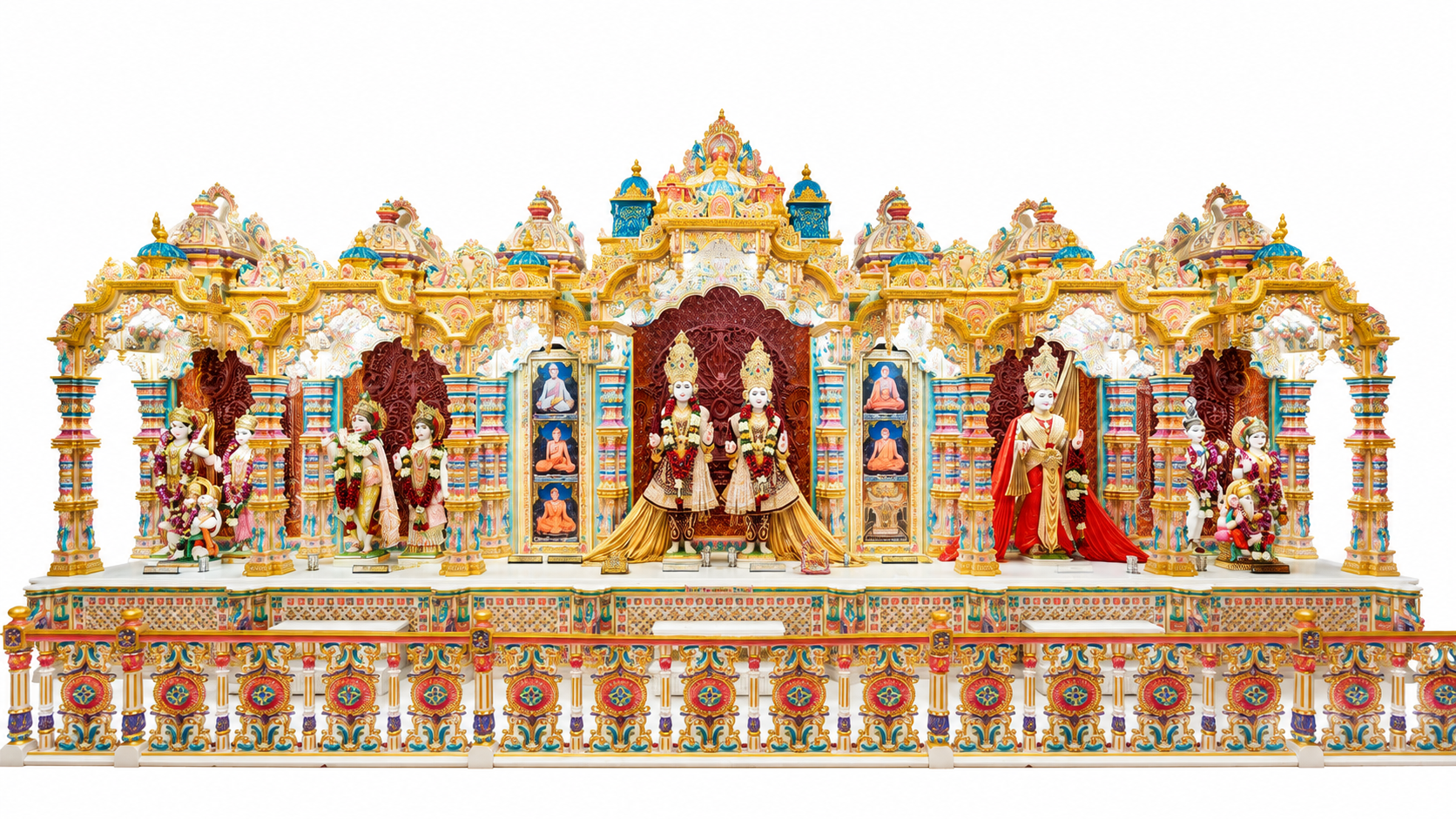 Grand Golden Hindu Temple for Swaminarayan Sanstha Mandir