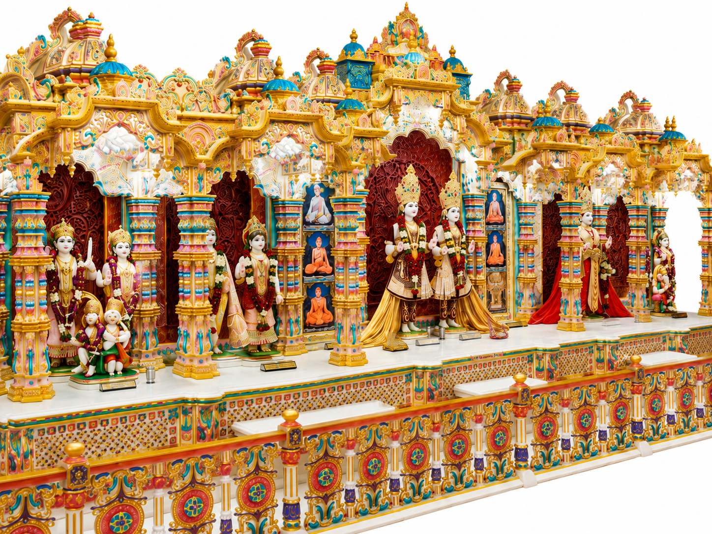 Grand Golden Hindu Temple for Swaminarayan Sanstha Mandir
