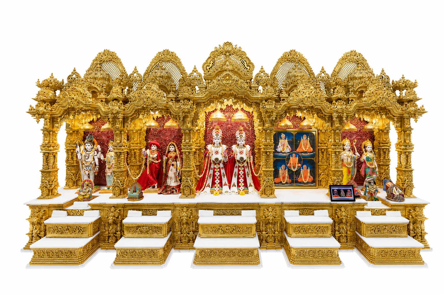 Super Large Size Hindu Mandir for Community Centers Temple