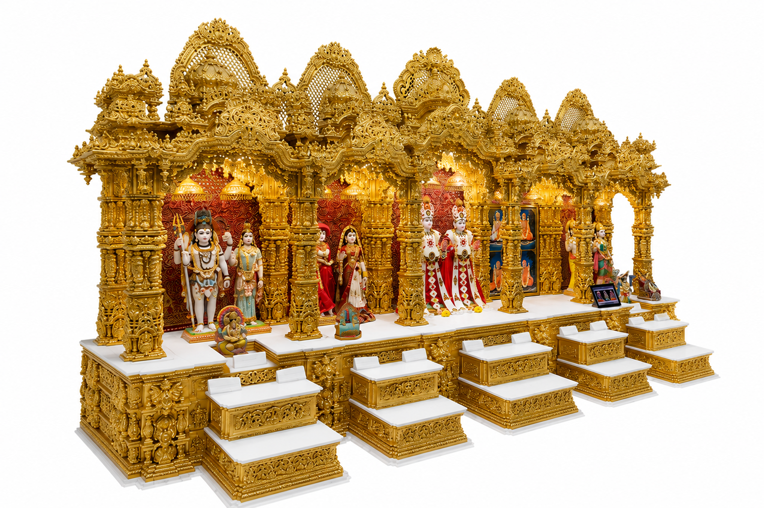 Super Large Size Hindu Mandir for Community Centers Temple
