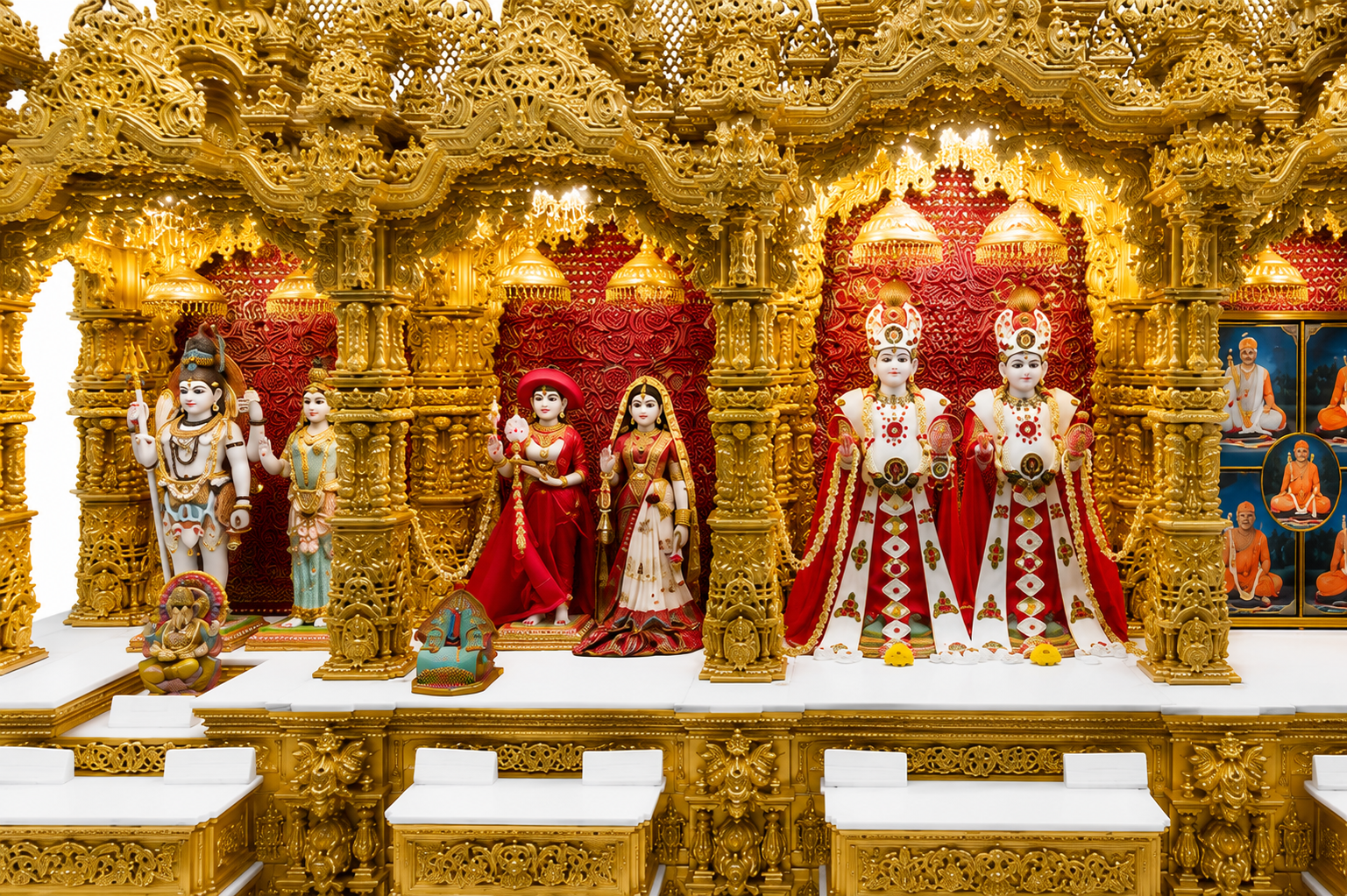 Super Large Size Hindu Mandir for Community Centers Temple