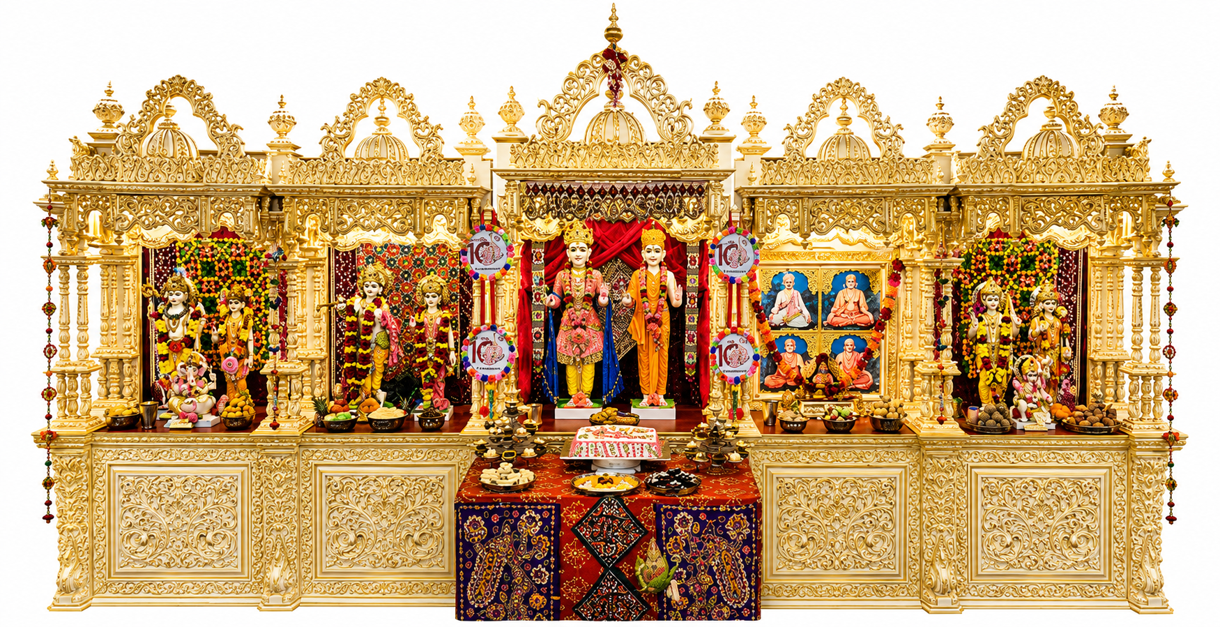 Grand Haveli Style Wooden Temple for Convention Centre
