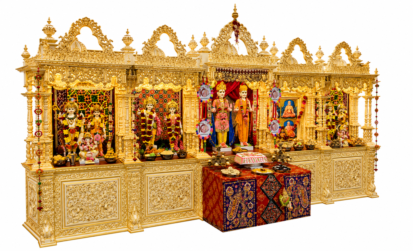Grand Haveli Style Wooden Temple for Convention Centre