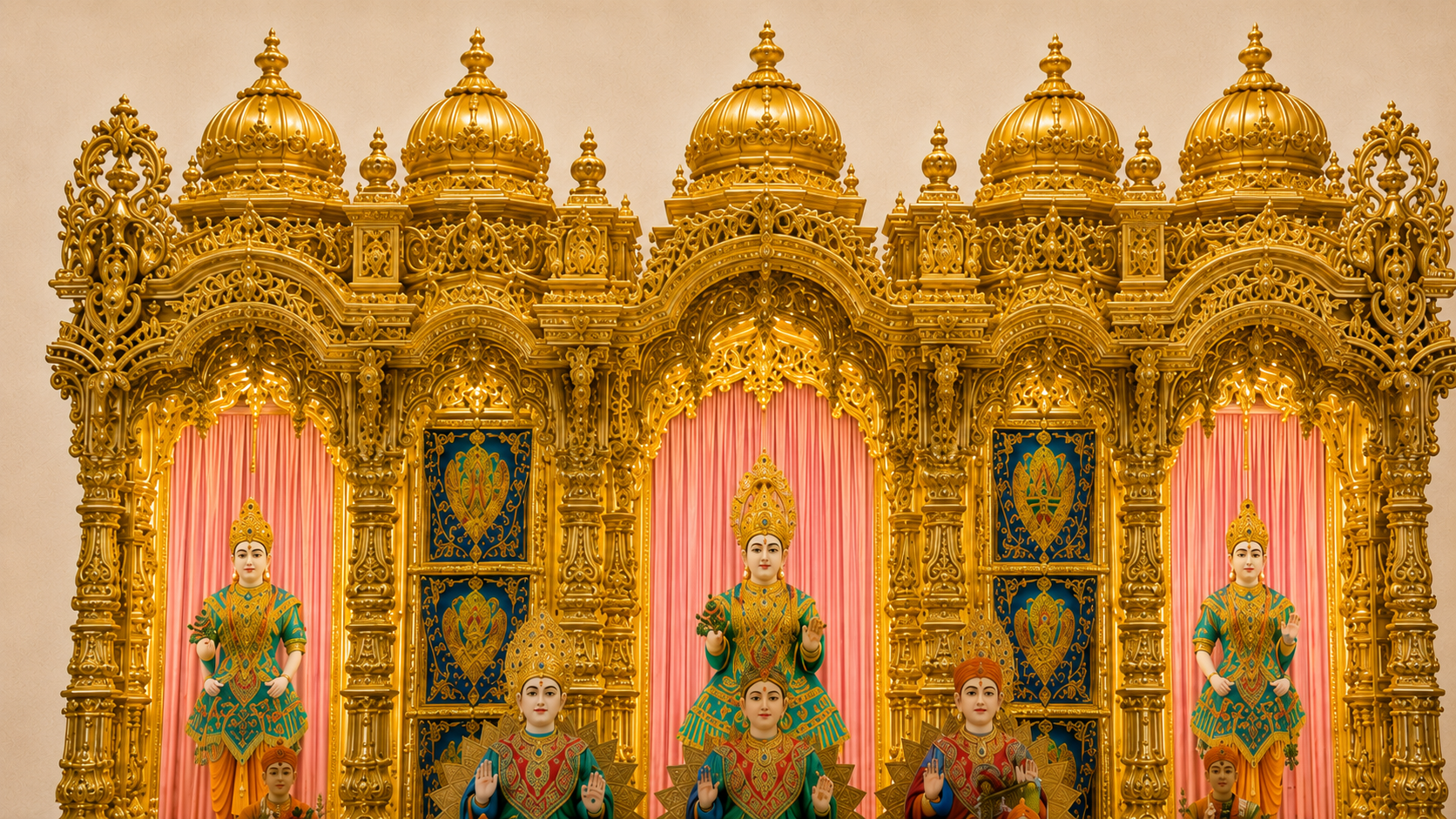 Designer Hindu Mandir Entrance Door