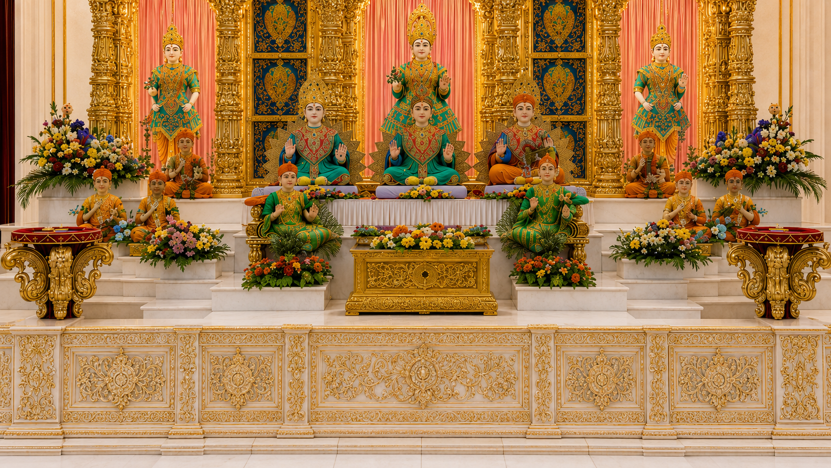 Designer Hindu Mandir Entrance Door