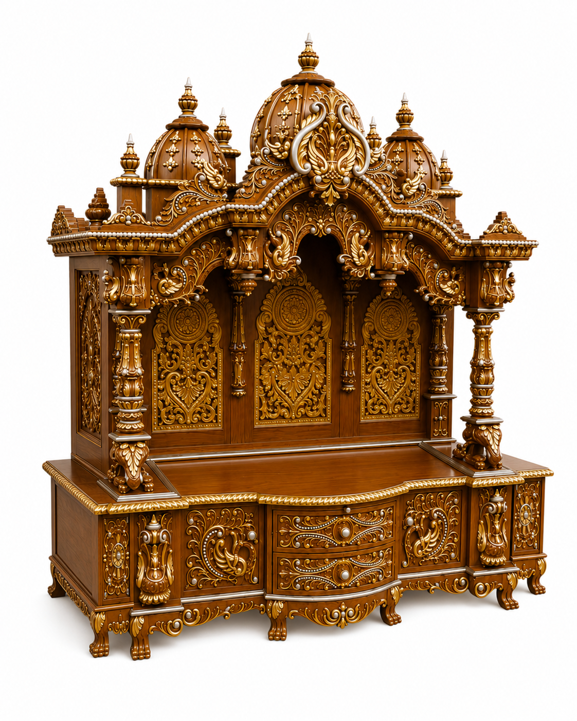 Wooden Door for pooja Room