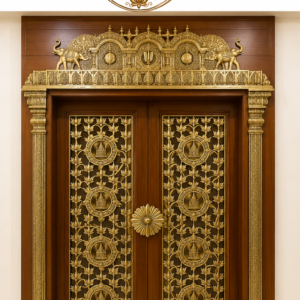 Designer Hindu Mandir Entrance Door