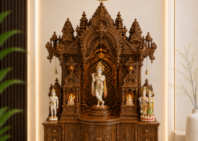 Divine Design Hindu Shrine Mandir for Home