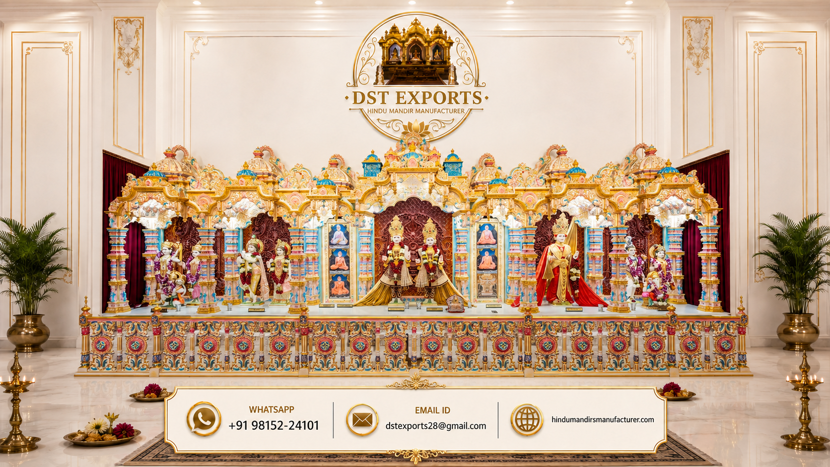 Divine Swaminarayan Shrine for Hindu Sabha Hall Mandir