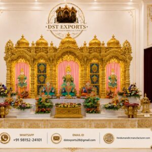 Majestic Golden Swaminarayan Mandir for Community Prayer Hall