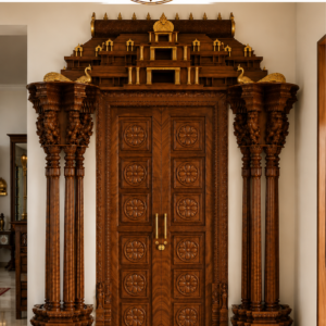 South Indian Gopuram Arch Pooja Room Door