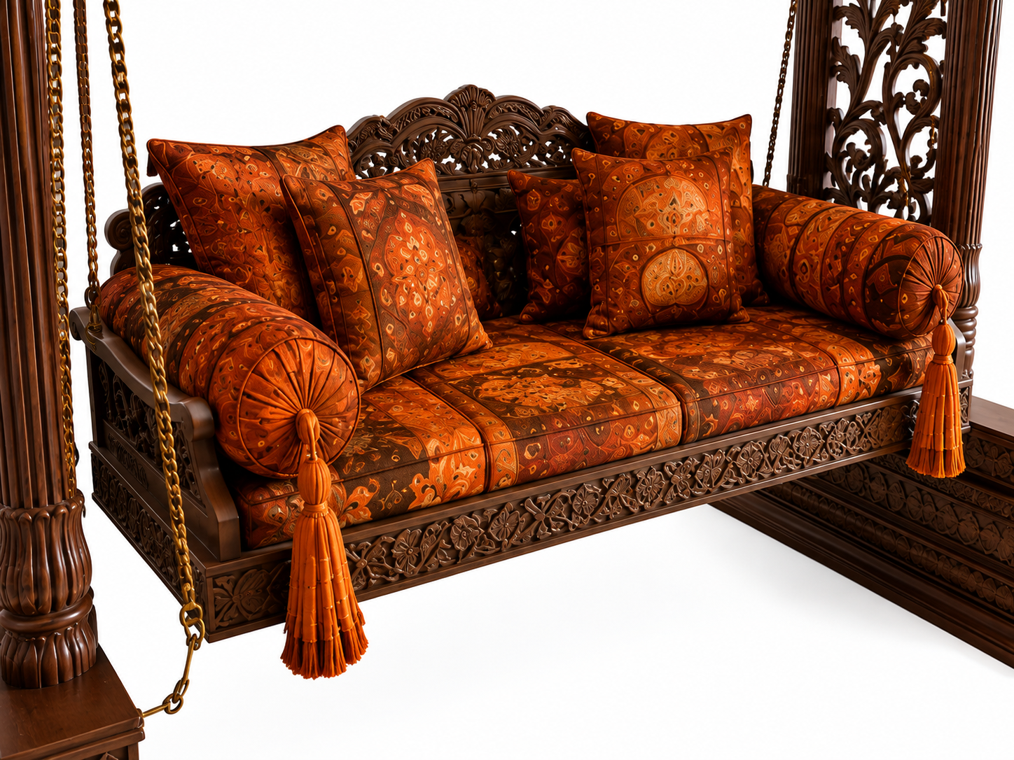 Maharaja Style Floor Standing Swing Jhula for Home