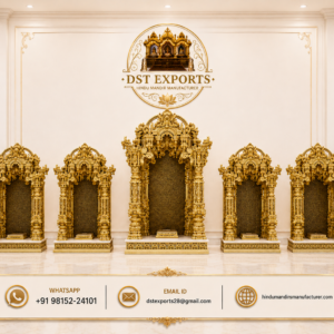 Traditional Golden Swaminarayan Hindu Temple for community halls