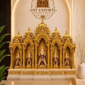 Grand Swaminarayan Style Wooden Temple For Community Centers