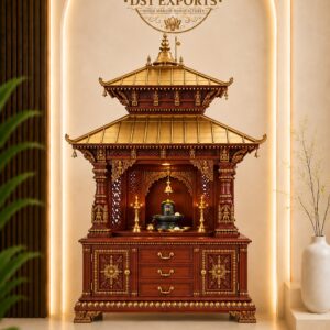 Pashupatinath Inspired Hand-Carved Nepali Pagoda Mandir